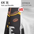thumbnail image 3 of Yellow Kitchen Curtains Coffee Window Curtains and Valances Set 36 Inch, Brown Black Cute Short Tier Curtain for Kitchen, White Cartoon Cute Doodle Small Kitchen Decor, 3 of 5