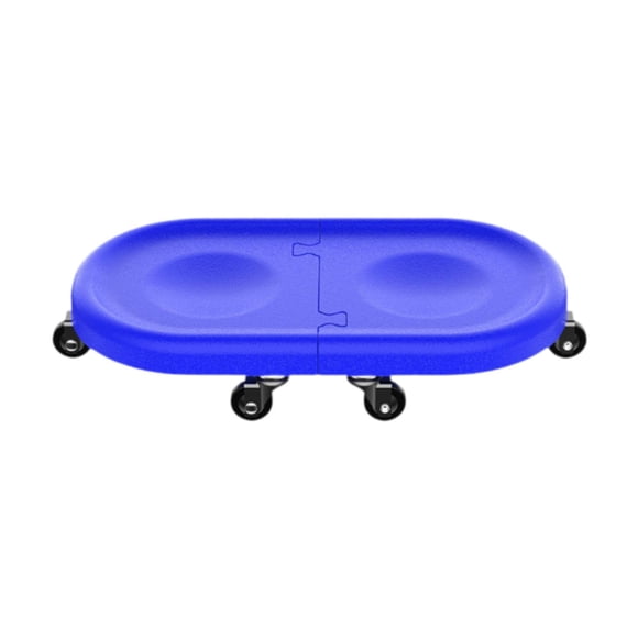 Almencla 6 Wheel Abdominal Disc Wheel Roller Bodybuilding Fitness Roller Sliding Disc Blue