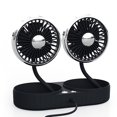 thumbnail image 3 of Car Fan 360 Rotatable Dual-head Cooling Fan Usb Rechargeable Car Seat Fan, 3 of 5