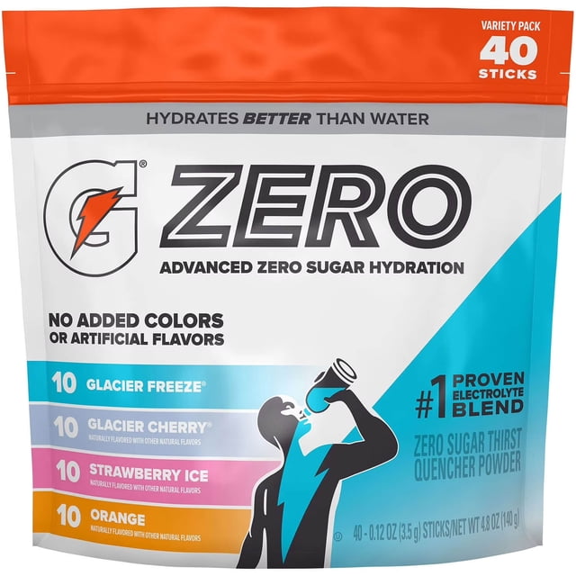 Gatorade G Zero Powder Variety Pack - 40 count