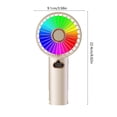 thumbnail image 3 of Handheld Mini Fan | Portable Rechargeable Personal Fan with 3 Speeds & LED Display | USB Powered for Travel, Office, School & Summer Cooling, 3 of 6