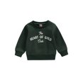 thumbnail image 1 of Faithtur Baby Girls Boys Sweatshirt, Long Sleeve Crew Neck Letters Print Fall Pullover Tops, 1 of 9