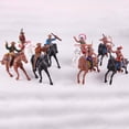 thumbnail image 4 of Esquirla Set of 8 Western Cowboy Figures Horse Riding Playset Indian Model Action Figures, 4 of 8
