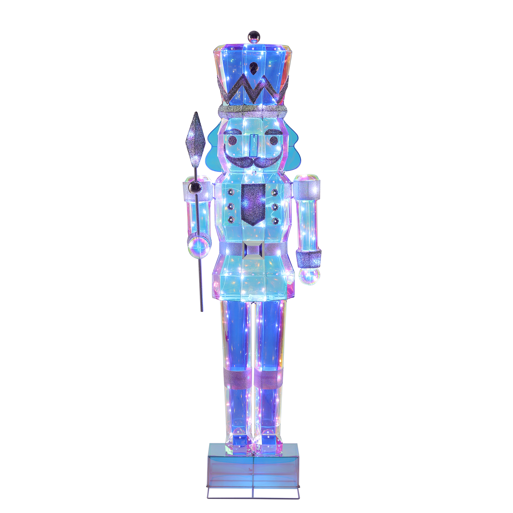 HOLIDAY TIME PL 72 IN IRID NUTCRACKER HOME DECORATION