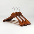 thumbnail image 4 of High-Grade Wide Shoulder Wooden Coat Hangers - Solid Wood Suit Hanger, 4 of 7