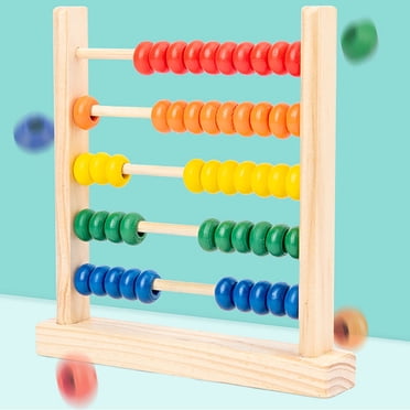 SIfdSeng Surprise Toys for Kids Bulk Wooden for Kids Math 50 Counting Toy Beads Multicolor Counters for 3 5 Year Olds Counting Toys for Preschool Learning and Development 1Pc Kids Toys