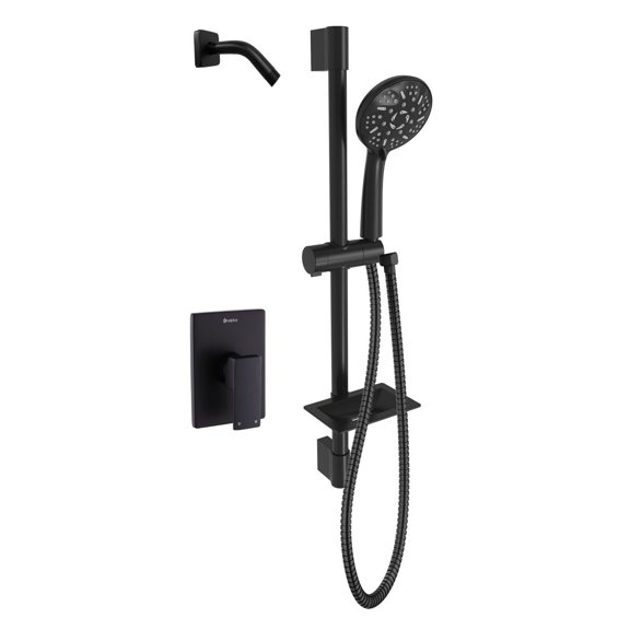The akuaplus® - EMILIA pressure balance valve PEX installation with adjustable shower post system 9 Settings hand shower