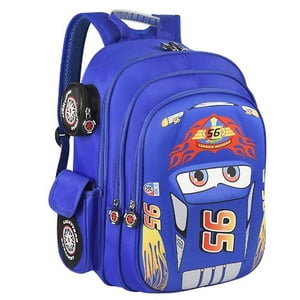 Backpack cars mcqueen school bag kids book bag