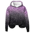 thumbnail image 2 of Offres du Jour Liquidation tumgatte Hauts pour Femmes Sweat à Capuche Manches Longues Chandails en Molleton Graphiques Mode Pulls Athlétiques Automne Raglan Vêtements Automne pour Femmes 2024, 2 of 4