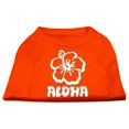 thumbnail image 1 of Aloha Flower Screen Print Shirt Orange Xxxl (20), 1 of 1