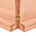 thumbnail image 3 of vidaXL Table Top Light Brown 140x60x(2-6)cm Treated Solid Wood Live Edge, 3 of 7