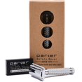 thumbnail image 1 of Parker 94R "Hefty" Double Edge Safety Razor & 5 Parker Premium DE Blades, 1 of 5