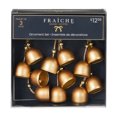 thumbnail image 3 of Fraiche Gold Hanging Bell Ornaments 3-Pack, 3 of 4