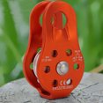 thumbnail image 1 of 26KN Aluminium Alloy Heavy Duty Single Swivel Rope Pulley Block For 12mm Rope Climbing, 1 of 8