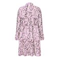 thumbnail image 5 of Ovzne Robes Grande Taille pour Femmes aux Formes Robe Décontractée pour Femmes avec Poches Robe d'Été Couleur Unie Col en V Robes Mini Robe de Vacances à Manches Longues Imprimée Liquidation, 5 of 5