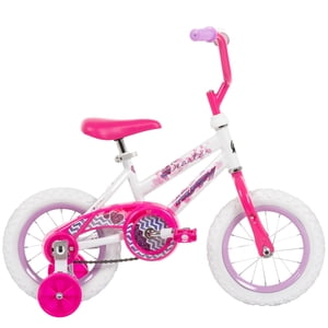 Huffy 12" Vélo pour enfants Sea Star, Vit Riders 37" - 42", Rose, Jeunes, Filles