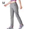 thumbnail image 3 of Pantalon de Randonnée pour Femmes Séchage Rapide Camping Randonnée Mince Imperméable Élastique Anti-Rayures pour Course Gris m, 3 of 9