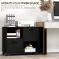 thumbnail image 4 of Vinsetto Lateral File Cabinet with Wheels Mobile Printer Stand, 4 of 10