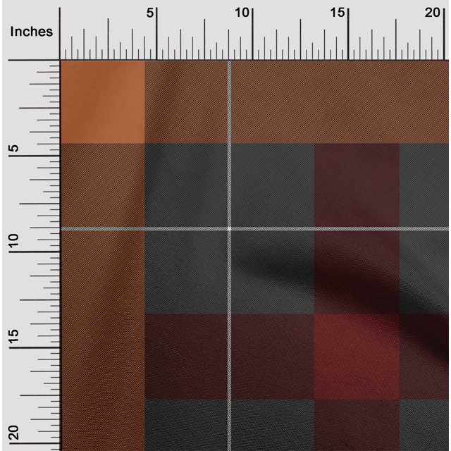 oneOone Cotton Flex Fabric Tartan Check Decor Fabric Printed BTY 40 Inch Wide