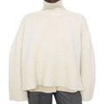 thumbnail image 2 of Femmes ‘ S Col Rond Pulls Casual Manches Longues Imprimé Rayé Bloc de Couleur/solide Côté Divisé Ample Coupe Tricotée Tops, 2 of 7