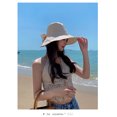 thumbnail image 4 of Chapeau de Protection Solaire pour Femmes en Coton UPF 50+ avec Cordon de Cou (Beige), 4 of 5