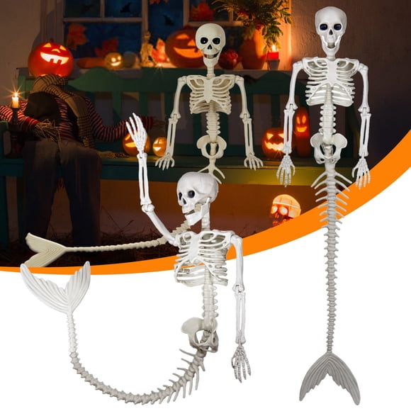 EGNMCR Halloween Skeleton Life Size Posable Joints Skeletons Life Size Skull Hand Life Body Anatomy Model Decor Halloween Skeleton Decorations For Halloween Party Haun Festival decorations