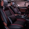 thumbnail image 1 of Maidao 2pcs Front Seat Cover for SEAT for Arona 2017-Present 2 Seats Leather Airbag Compatible Water Resistant Front Set Cushion Protector Black and Red, 1 of 6