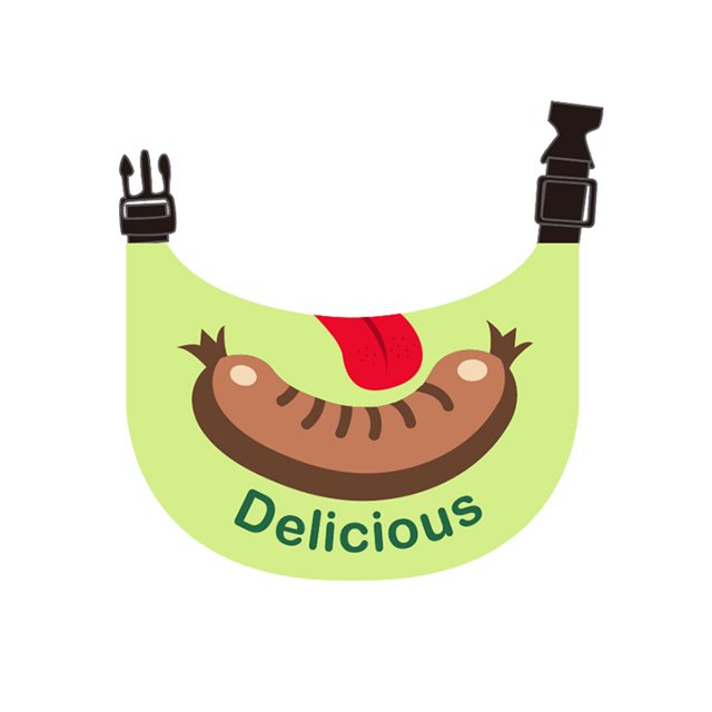 Pet Dogs Saliva Towel Delicious Sausage Pattern Bandana BibsFunny Photography Props Gift For Cats Dogs