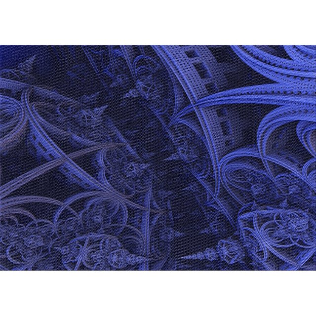 Ahgly Company Machine Washable Indoor Rectangle Transitional Night Blue Area Rugs, 6' x 9'