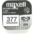 thumbnail image 4 of Maxell Watch Battery Button Cell SR626SW SR-626SW 377 Pack of 5 Batteries, 4 of 4