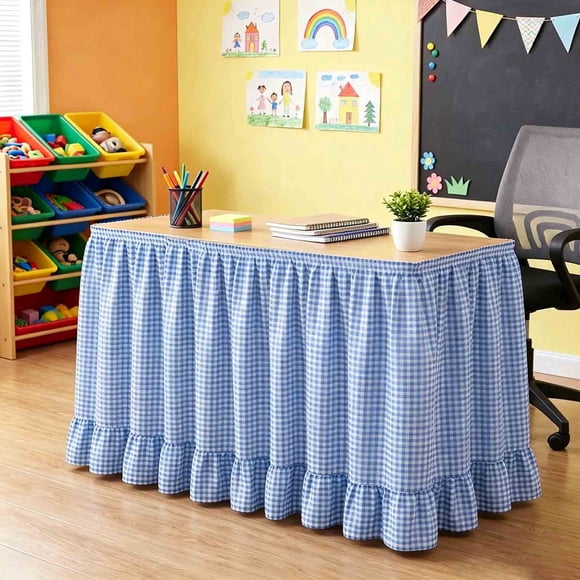 Liquidation Aujourd'hui! Jupe de Table à Volants Déco pour Fête des Fêtes Offres de Liquidation d'Aujourd'hui Prime!