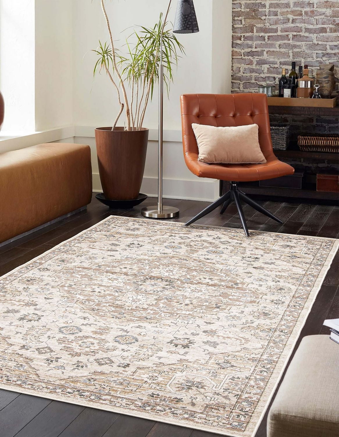 ECARPET Arden Tapis Traditionnel pour Salon, Chambre, Salle A Manger, Entrée, Couloir et Plus Encore.