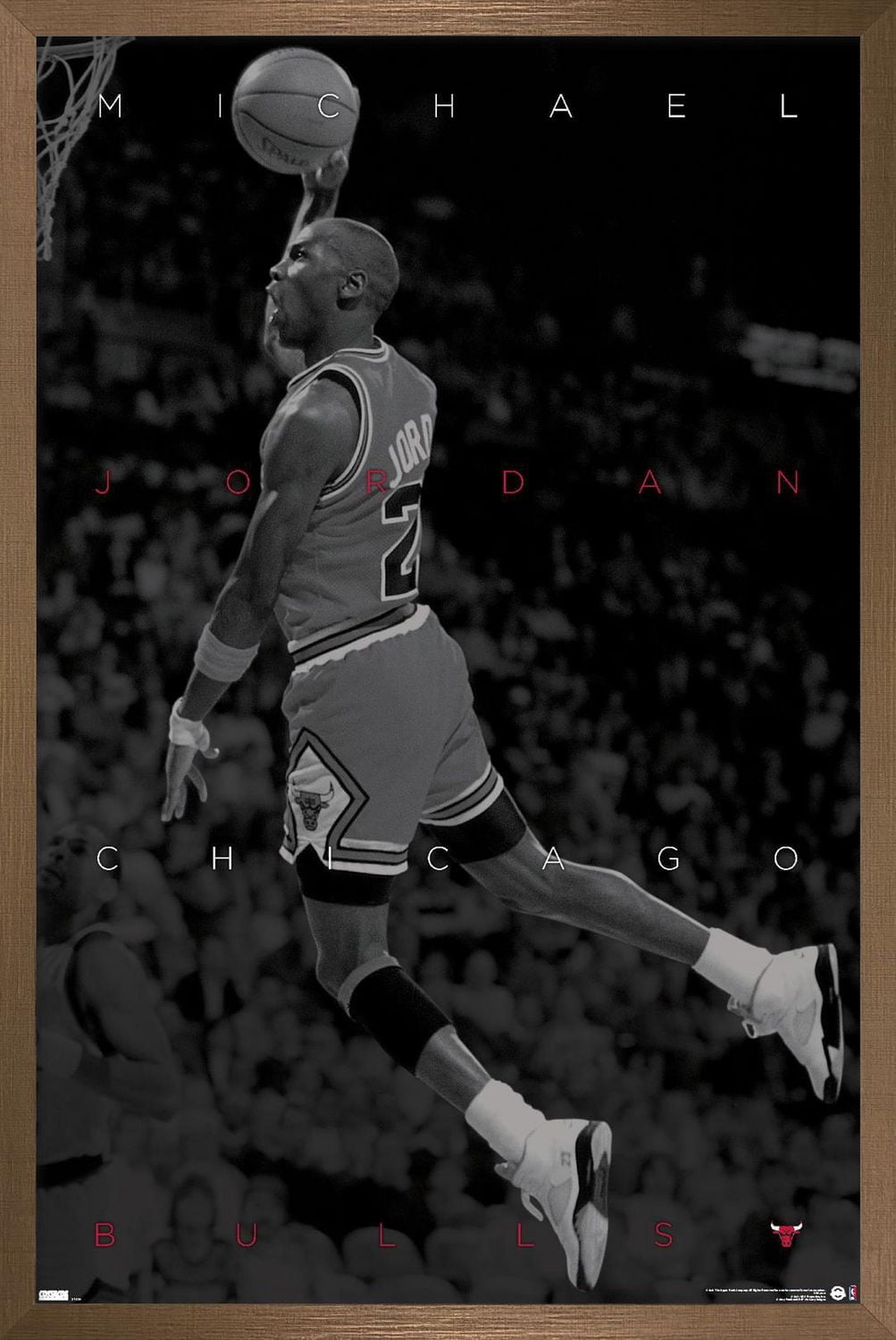Michael Jordan - Black and White Wall Poster