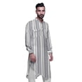 thumbnail image 3 of Atasi Kurta Traditionnel en Rayonne Imprimée à Col Mandarin pour Hommes Chemise Décontractée, 3 of 6