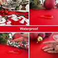 thumbnail image 3 of DIVA EN CAMINO DEC Rectangle Red Tablecloth Christmas 60x102 Inch - Waterproof Holiday Decor New Year''s Eve Rectangular Table Cloth - Washable Fabric Xmas Table Cover for Party, Kitchen, Dining Room, 3 of 5