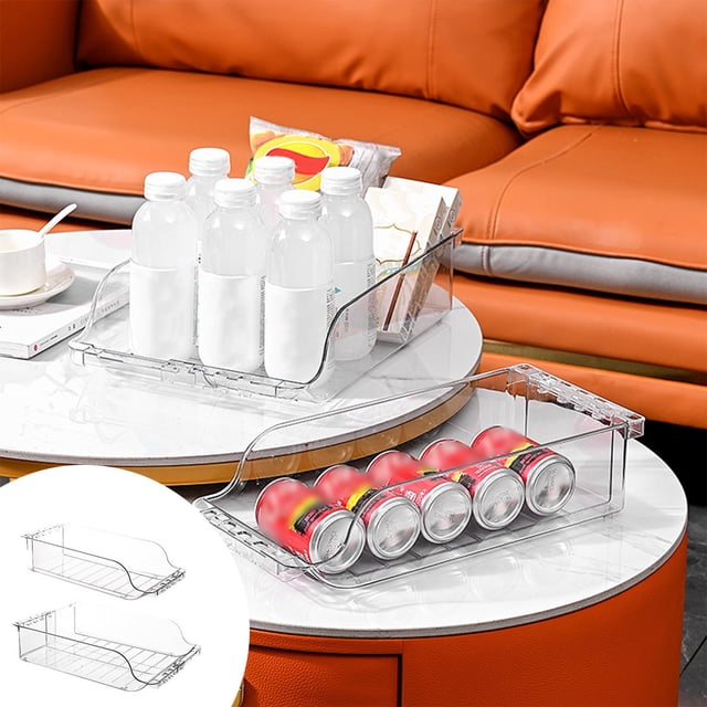 Étagères de Rangement, Étagères de Cuisine, Boîte de Rangement pour Boissons Réfrigérateur Double Grande Capacité Étagères Rétractables Organisateur de Cola de Bière pour Animaux de Compagnie, Étagères de Rangement Alimentaire, Étagères de Rangement pour Cuisine