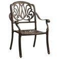thumbnail image 2 of vidaXL Ensemble Bistro 3 Pcs Aluminium Coulé Bronze, 2 of 5