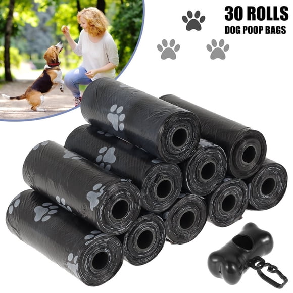 Sacs à Excréments pour Chien 30 Rouleaux Sacs à Déchets pour Animaux Sacs à Déchets Biodégradables pour Chien Outils de Ramassage de Caca pour Animaux Accessoires pour Animaux pour la Maison Extérieur