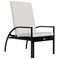 thumbnail image 5 of vidaXL Chaises Longues 2 Pcs avec Repose-Pieds Rotin PE Noir, 5 of 5