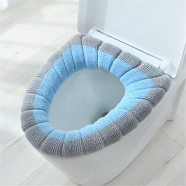 Housses de Siège de Toilette Lavables Coussin de Siège de Toilette Hiver Épaissi Housse de Toilette Tricotée Coussin de Siège de Toilette Lavable Housse de Toilette Ménagère