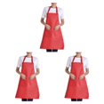 thumbnail image 4 of mmirethe 12pieces Adjustable Half-length Adult Apron Lightweight And Eco-friendly Kitchen Essential Stylish Polyester Innovative red 3Set, 4 of 6