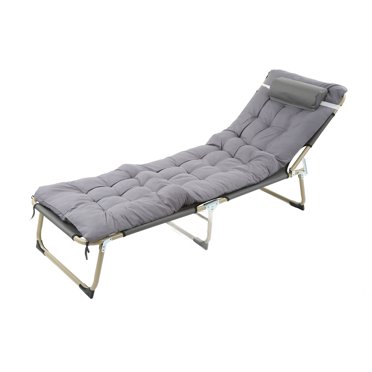 Folding Bed Single Person Folding Reclining Lounger For Camping Office Lunch Break Outdoor Emergency