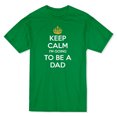 thumbnail image 1 of Keep Calm I'm Going To Be A Dad Funny Men's Kelly Green T-shirt, 1 of 1