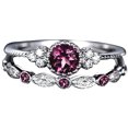 thumbnail image 2 of EGNMCR Rings Ladies' New Couple Zircon, Micro Diamond And 1PC Has Two Rings, Which Can Be Worn In Combination Women's ring, 2 of 4