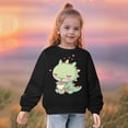 thumbnail image 3 of QIPOPIQ Chandail à Col Rond Graphique Mignon pour Fille, Manches Longues, Haut à Enfiler, T-Shirt, Taille 3-14 Ans, Vêtements pour Enfants, Liquidation, 3 of 5