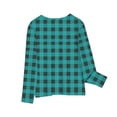 thumbnail image 4 of RXIRUCGD Chemises à Manches Longues pour Filles, Col Rond Mignon, Blouses Décontractées Élégantes, Bleu Ciel, Taille : 7 Ans, 4 of 5