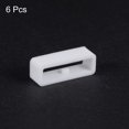 thumbnail image 3 of Unique Bargains 6pack Watch Strap Loop Fastener Rings 20mm Rubber Watch Holder Keeper White, 3 of 6