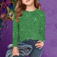 thumbnail image 2 of Plebaso Chemises à Manches Longues Imprimé Filles Garçons Col Rond Blouses Décontractées Mode Enfants Hauts Habillés pour Fête, 2 of 6