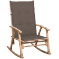 thumbnail image 1 of vidaXL Chaise Berçante avec Coussin Bambou, 1 of 5