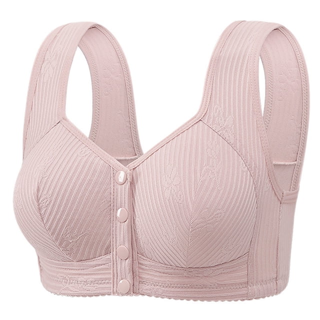 Womens Bras Bra Women Breathable No Underwire Bras Plus Size Front Closure Bralettes Comfort Full Coverage Hide Back Bras
